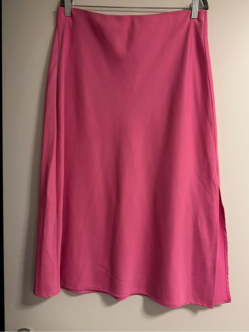 a new day Hot Pink Midi Skirt